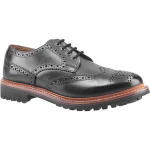 Cotswold Mens Quenington Commando Lace Up Dress Leather Shoe / Black